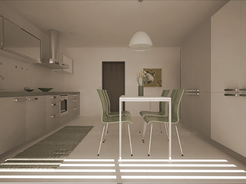 projecto 3d - Imagem de uma cozinha